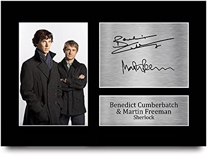 HWC Trading Sherlock A4 Ungerahmt Signiert Gedruckt Autogramme Bild Druck-Fotoanzeige Geschenk Für Benedict Cumberbatch Martin Freeman Tv-Show-Fans