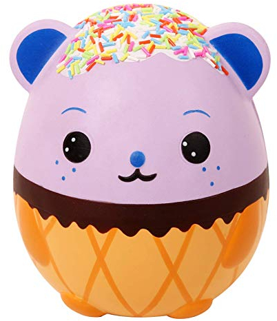 ANBOOR 5,5-Zoll Squishies Riesen-Panda-Ei Cremiges Bonbon Eiscreme Langsam Aufsteigend Duftend Kawaii Squishies Tier-Spielzeug für Sammler