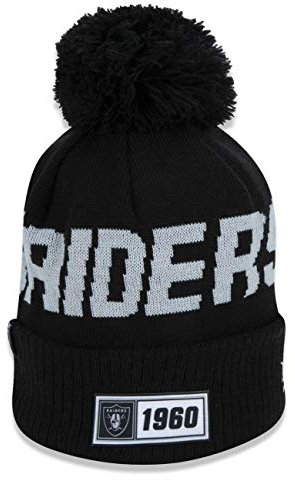 New Era Sideline Road 2019 Bommel Mütze Oakland Raiders
