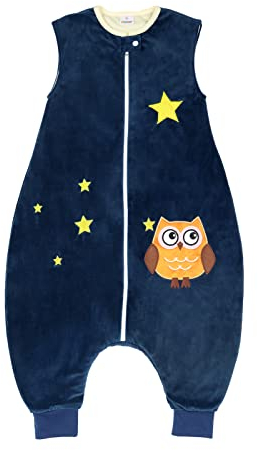 Vine Gigoteuse avec Jambes 1.5 Tog Flanelle De Haute sans Manches Qualité Toutes Saisons Gigoteuse a Pied Bebe pour GarçOn Fille 1-6 Ans