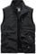Oralidera Herren Outdoor-Weste Leichte Funktionale Arbeitsweste mit Vielen Taschen Anglerweste Jagd Wandern ärmellose Jacke Camping Fotografie Weste, Schwarz, XL