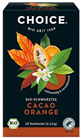Choice Cacao Orange, Schwarztee, 20 Beutel, 40g
