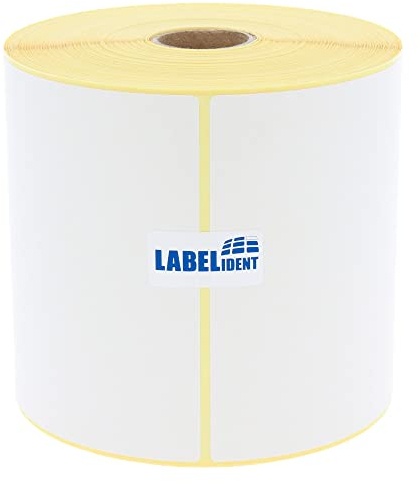 Versandetiketten DHL, DPD, Fedex, GLS, Hermes, UPS - 4x6 Zoll - 100 x 150 mm - 500 Thermo-Top Papier Etiketten auf 1 Rolle(n) mit 25 mm Kern, Thermodirekt Etiketten selbstklebend, Trägerperfo.