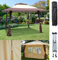 XXL Faltpavillon 4x4m inkl. Seitenteilen, Klapp-Pavillon Partyzelt Zelt Gartenpavillon