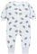 TupTam Baby Schlafsack mit Füßen und Ärmeln – Ganzjahres Schlafsack Baby 2.5 TOG, OEKO-TEX zertifiziert, Farbe: Igel Grau, Größe: 104-110