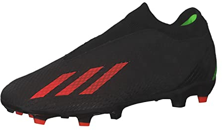 Adidas Unisex X Speedportal.3 Laceless Firm Ground Boots Fußballschuhe, Core Black/Solar Red/Solar Green, 44 2/3 EU