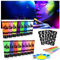 AOOWU Pintura Fluorescente en la Oscuridad, 16 Colores Pintura Cara Niños Hipoalergenica con 6 Pinceles y Paleta, Neon Pintura Facial y Corporal Seguridad, Maquillaje para Niñas Halloween Festival