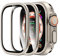 LϟK 2 Pièces Protection Écran pour Apple Watch Ultra 2 / Ultra 49mm - Verre trempé 9H + Cadre en alliage de titane [Reste original+ Sans bulles] Film en verre HD pour iWatch Ultra 49mm