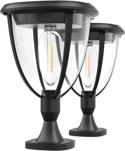 HomaVida luz Solar Exterior Jardin 3 en 1, 2 Paquete Luces Solares Led Exterior Jardin 3 Modos, Aplique IP65 Iluminación Solar de Pared, Lámpara de Pared Focos Para Jardin,Garaje,Patio,Valla,Pasillo