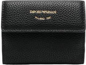 EMPORIO ARMANI Portafoglio MYEA Donna Noir Uni Léger Bifold/Trifold Portefeuille Cuir synthétique