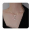 Ozmw Collana da Donna, Ciondolo A Doppia Stella in Argento Sterling 925, Catenina con Ciondolo Donna