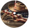 Cowboy Amerikanische Flagge Western Wüste Cowboys verwitterter Holzboden 91,4 cm Weihnachtsbaum Rock Rund Winter Schnee Geeignet für Weihnachten Xmas Halloween Urlaub Party Dekor Dekoration Anlass