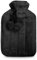 KEPLIN Cosy Hot Water Bottle with Plush Cover & Bobble - Relieves Body Aches & Pains, Washable Safe & Durable Heating Pad - Ideal Cosy Nights & Gifts - Large 2L (Black)