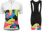 UGLY FROG Retro Fahrradoutfit für Frauen - Kurzarm Trikots & Shirts + Bib hohe Shorts mit Neonrändern