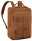 STILORD 'Coryo' Zaino Porta Pc Pelle | Grande & Elegante | 17 Pollici Zaino da Lavoro per Uomo e Donna | Unisex Business Backpack | Zaini in Vera Pelle, Colore:tan marrone - scuro