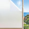 Linarun Fensterfolie Blickdicht Sichtschutzfolie Milchglasfolie Selbstklebend Folie Fenster Anti-UV Milchfolie Statisch Kleberlos für Büro Badzimmer 40*200cm