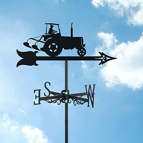 Girouette, girouette en métal avec indicateur de direction pour jardin, décoration de cour, outils de mesure, tracteur