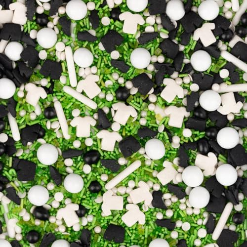 Super Streusel OleOleOle Fußball Streusel Tortendeko Fussball Essbar | Essbare Fussball Deko Streusel | Fussball Kuchen Deko | Kuchendeko Fussball Geburtstag Junge und Mädchen (90g)