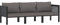 Faroom 3-TLG Lounge Set Alu mit Auflagen Lounge Möbel Outdoor Stahl Gartenlounge Set Terassenmöbel außen Loungemöbel Terrasse Gartenmöbel Set Aluminium Balkonmöbel 3-Sitzer-Sofa mit Auflage