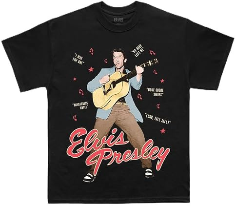 ELVIS PRESLEY Unisex Official Merch Iconic Lyric T-Shirt Official Merch Iconic Lyric T-Shirt