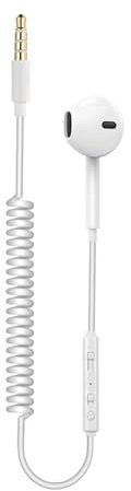 Auricolare a un solo lato con microfono, auricolare a un solo orecchio con filo, auricolare a bassi pesanti con filo per telefono cellulare MP3 computer (Orecchio sinistro)