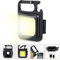 novaease Multifunctional LED Keychain Flashlight 1000 Lumens COB Rechargeable Keychain Mini Magnetic Handheld Torch 4 Light Modes Portable Pocket Light Bottle Opener Folding Bracket Outdoor Cycling