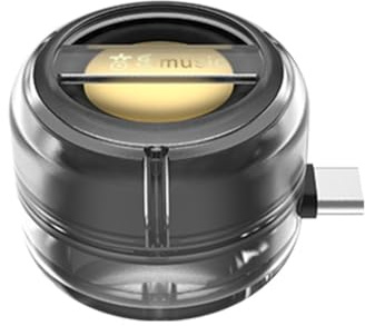 Huhudyy Mini altavoz portátil universal tipo C, caja de sonido tipo C, amplificador de teléfono móvil, con cable externo, para el hogar, transparente