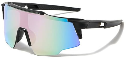 LOJUDI Polarisiert Sonnenbrille Kinder Fahrradbrille - Sportbrille UV400 Schutz Jugendliche Verspiegelt Sonnenbrillen für Jungen Mädchen - Verspiegelt Lila
