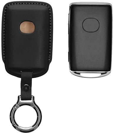 kwmobile Premium Leder Autoschlüssel Schutzhülle kompatibel mit Mazda 3-Tasten CX30 CX50 CX60 CX90 MX-30 Hülle - Schlüssel Tasche - Schwarz