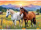 QENSPE Pferd Diamond Painting Set für Erwachsene, 5D Diamond Painting Landschaft Diamond Art mit Werkzeugen, Kristall Diamant Kunst DIY Handwerk für Haus Zimmer Wand Dekor 30x40 cm