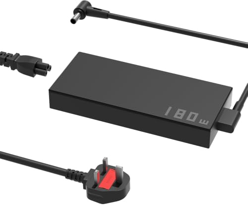 PowerPortnerLink 180W Charger Compatible with ASUS ROG Zephyrus G15 G14 GA502 GA401 TUF F15 F17 A17 A15 FX506 FX505 FX706 FA706 FA506 ROG Strix G GL504GM G713IH G531 G731 GL531 Laptop
