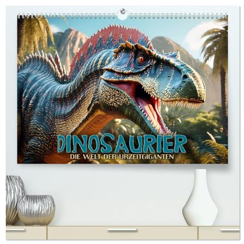 Dinosaurier - die Welt der Urzeitgiganten (hochwertiger Premium Wandkalender 2026 DIN A2 quer), Kunstdruck in Hochglanz: Eine fantastische Zeitreise ... unsere Erde bevölkerten (CALVENDO Tiere)