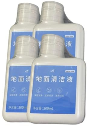 Soluzione per la pulizia dei pavimenti。 Compatibile per Dreame H11/H11 Max/H13/H13 Pro。 Parti dell'aspirapolvere 。 Detergente per pavimenti, 200 ml (6,8 fl oz), liquido per la pulizia dei pavimenti(4p