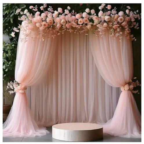 Pmnzdy 600 x 160 cm - Tissu en tulle doux à coudre - Tissu décoratif - Pour mariage, arche de mariage, décoration de fête, décoration de fête, bricolage