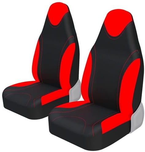 Kdbcet Sitzbezug Auto Für Toyota Für Aygo 2007 Hohe Eimer Auto Sitzbezüge Universal Protector(A RED 2 Pieces)