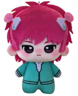 JUSONGKWCP Saikik Plush Anhänger Anime Figure Plüschpuppe Plush Keychain Doll Saikik Chibi Figuren Taschen Kette 12 cm