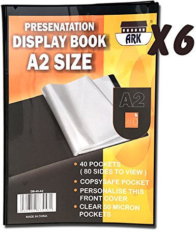 ARK Porte-vues Noir A2 (6 x 40 pochettes)