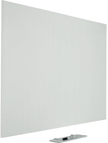 Design-Glassboard Premium - 120x200 cm - Weiß - versteckte Aufhängung