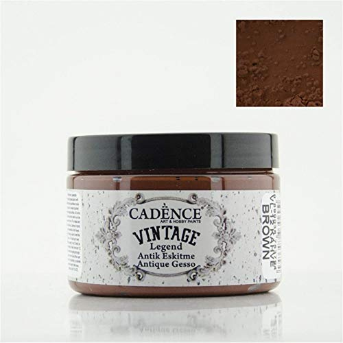 CADENCE Vintage Legend Antique Gesso VL 12 Brown 150ml - Arts-Crafts, Hobby-Paints, CADENCE, Vintage-Legend, Antique-Gesso