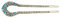 Frcolor Vintage Hair Stick, Crystal Strass Doble Zinc Horquilla Stick Frisur Chignon Horquilla (Azul)