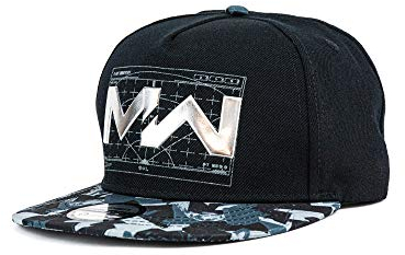 Numskull Offizielles Call of Duty Modern Warfare Liquid Chrome Snapback, Schwarz