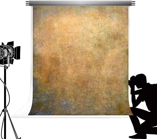 Kate Foto Hintergrund 1,5x2,2m Rostgelb Retro Abstrakte Porträt Hintergrund für Fotografie Fotostudio Mikrofasertuch Stoff Mit Stange Tasche (Nur Hintergrund)