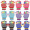 QKURT Kinder Anti-Rutsch-Handschuhe, Winter Warm Stretchy Handschuhe Unisex Stretch Fäustlinge für 5~8 Jahre alte Jungen und Mädchen