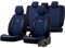 Universelle Stoff Sitzbezüge 'SelectedFit Sports' Schwarz/Blau - 11-Teilig- - kompatibel mit Side-Airbags