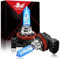 WinPower Ampoule H9 65W Light White Vision Halogène Lumière Faisceau de route 5000K Blanc 12V Voiture/Moto pour la mise à niveau de phare d'origine, Pack de deux