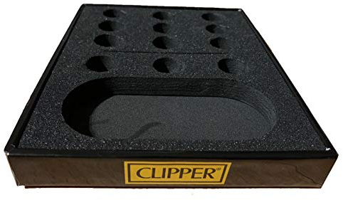 Clipper Flint Metall Metal Lighter Feuerzeug Geschenkbox Large Classic + All u Need Flaschenöffner Keyring (Clipper Display Large)