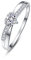 BONLAVIE - Ring Frau in Silber 925 mit Zirkoniumoxid im Herzen klassisch weiß Größe61(19.4)