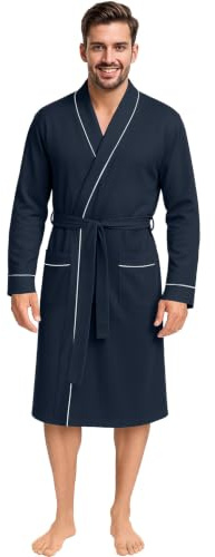 NY Threads Herren-Bademantel aus Baumwollmischgewebe
