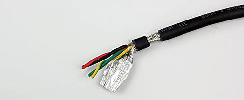 caihv-Wire, 5M 2 Core 4 Core 6 Core 8 Core Meter 485 Communication Signal Wire, RVSP Pure Copper Twisted Pair Shielded Wire, (Color : 4 Core 22AWG 5M)