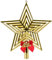COM-FOUR® Sapin de Noël en Forme d'étoile - Étoile pour la cime du Sapin de Noël - Décorations pour Sapin de Noël - Décorations pour Sapin de Noël en Plastique